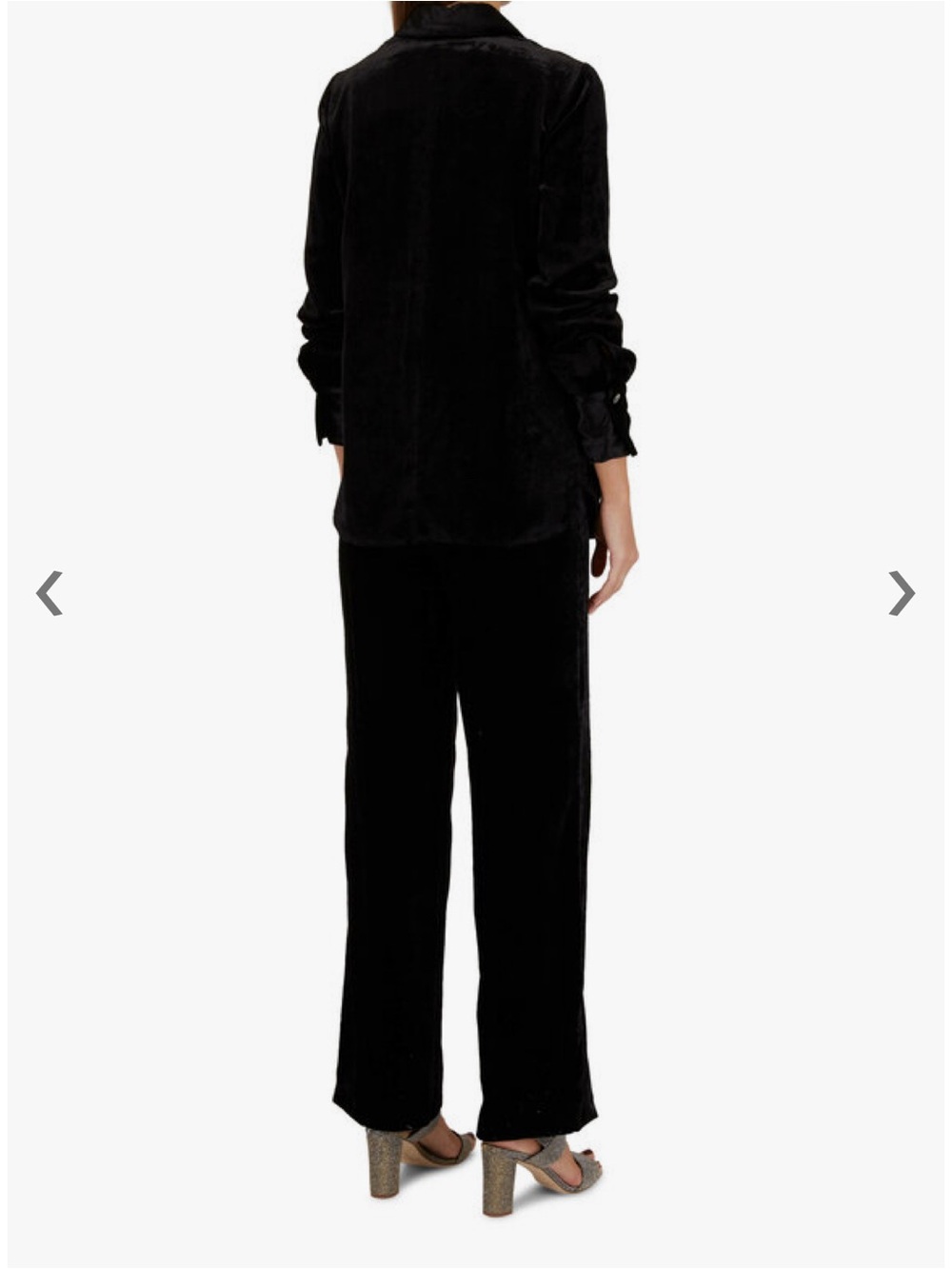 Vince black velvet wide leg pant NWT Size L/G - Picture 3 of 13